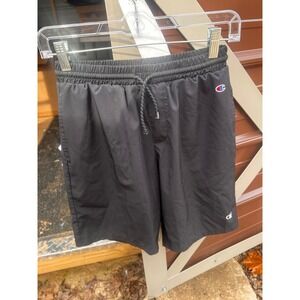 Kids Champion Black Athletic Shorts Drawstring Elastic Waist Size XL 14 16